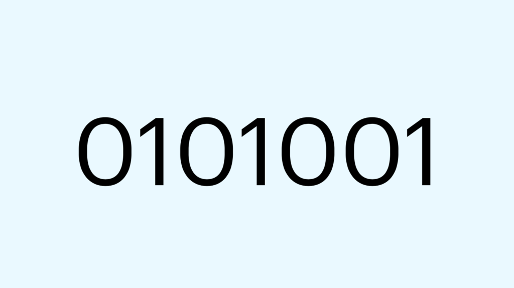 A binary number 0101001