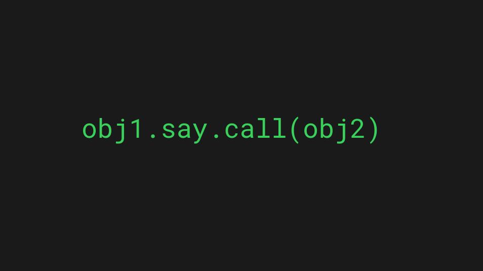 Using the call method in js